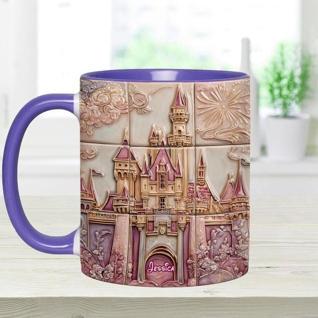 Personalized Magical Castle Accent Mug Custom Name Gift for Kids Accent Mug GradoCreations