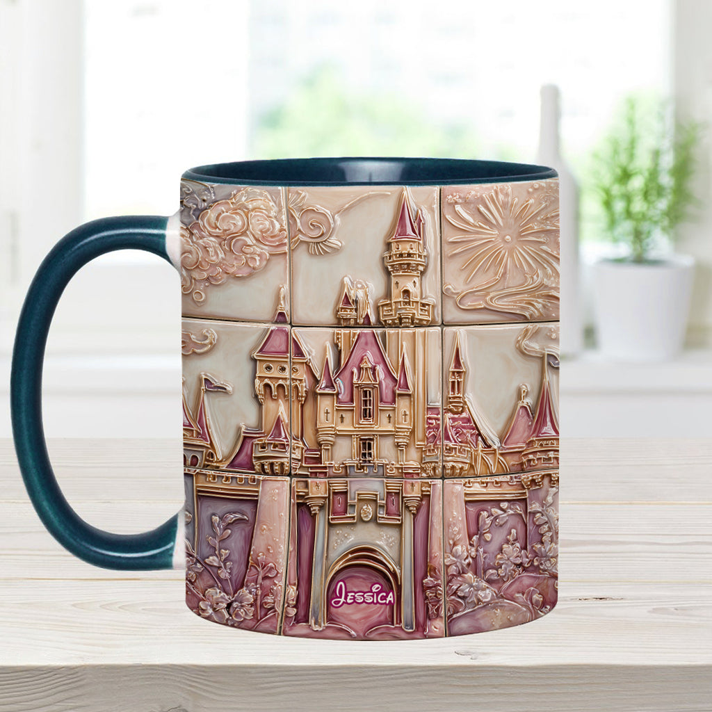 Personalized Magical Castle Accent Mug Custom Name Gift for Kids Accent Mug GradoCreations
