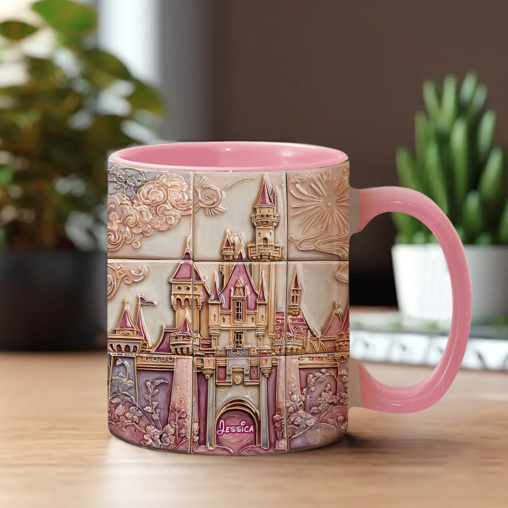 Personalized Magical Castle Accent Mug Custom Name Gift for Kids Accent Mug GradoCreations