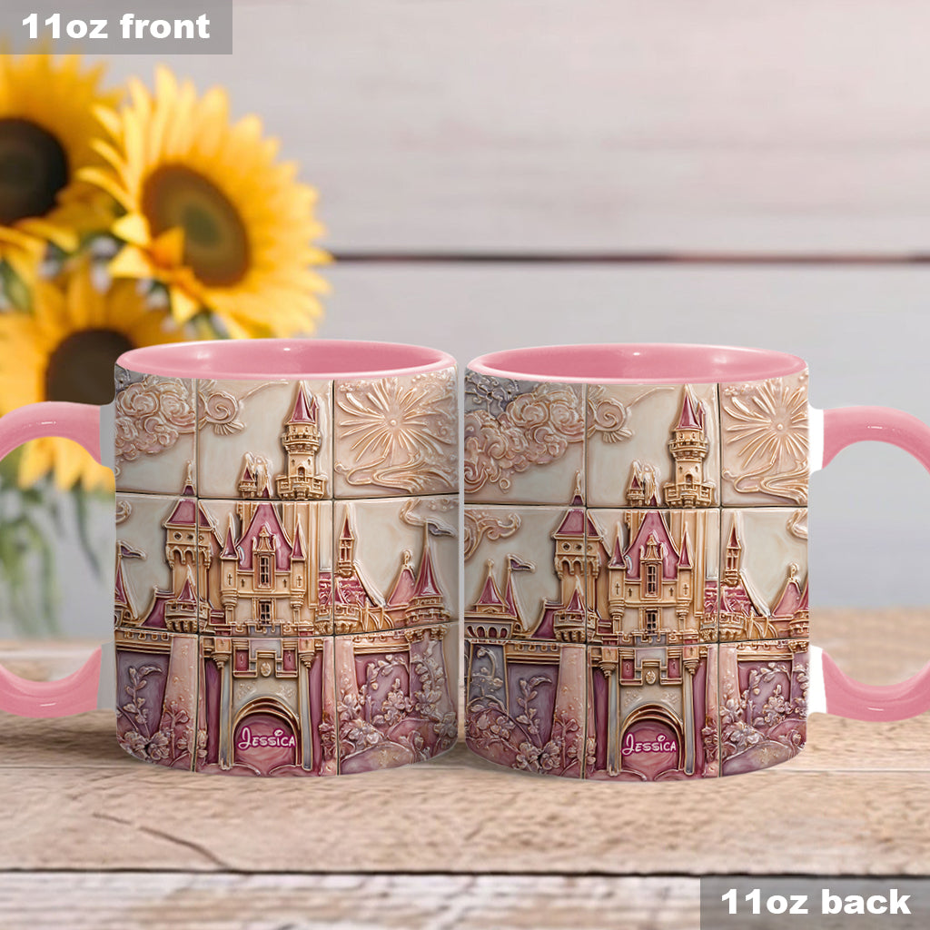 Personalized Magical Castle Accent Mug Custom Name Gift for Kids Accent Mug GradoCreations