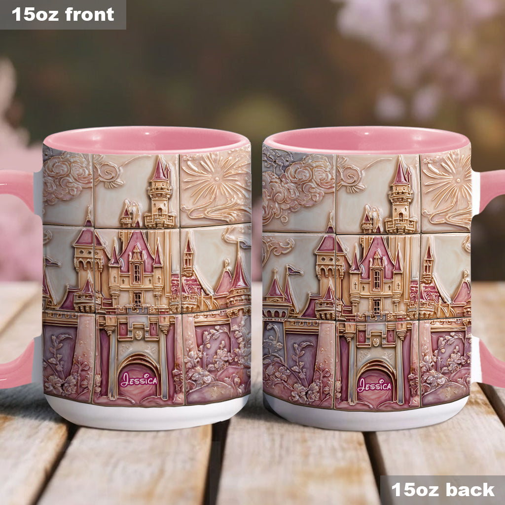 Personalized Magical Castle Accent Mug Custom Name Gift for Kids Accent Mug GradoCreations