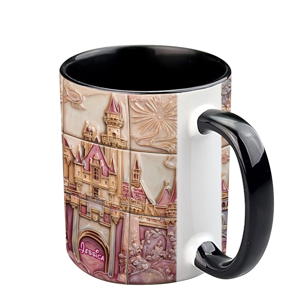 Personalized Magical Castle Accent Mug Custom Name Gift for Kids Accent Mug GradoCreations