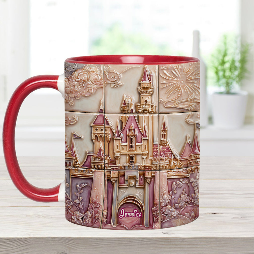 Personalized Magical Castle Accent Mug Custom Name Gift for Kids Accent Mug GradoCreations