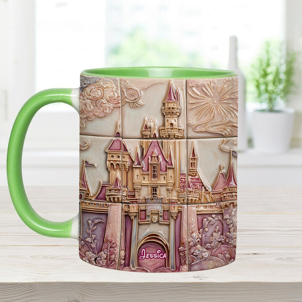 Personalized Magical Castle Accent Mug Custom Name Gift for Kids Accent Mug GradoCreations