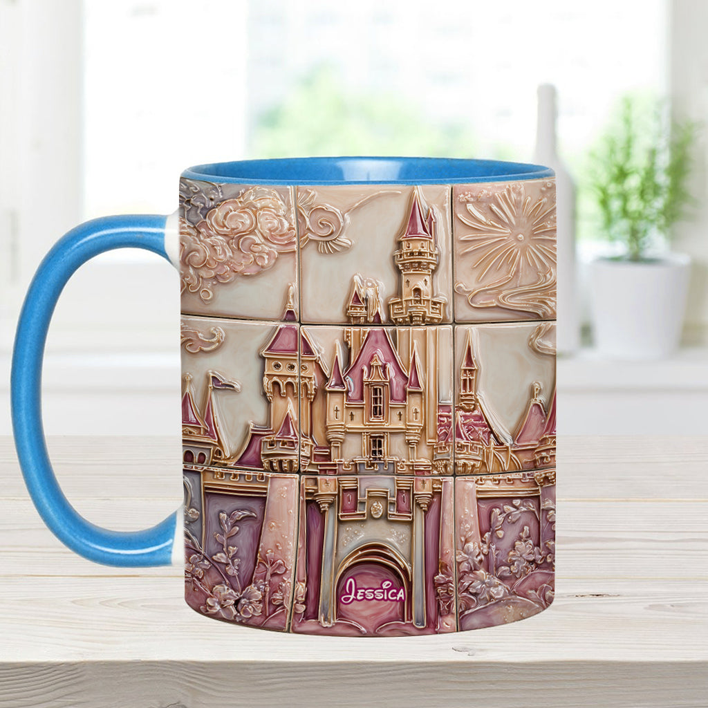 Personalized Magical Castle Accent Mug Custom Name Gift for Kids Accent Mug GradoCreations
