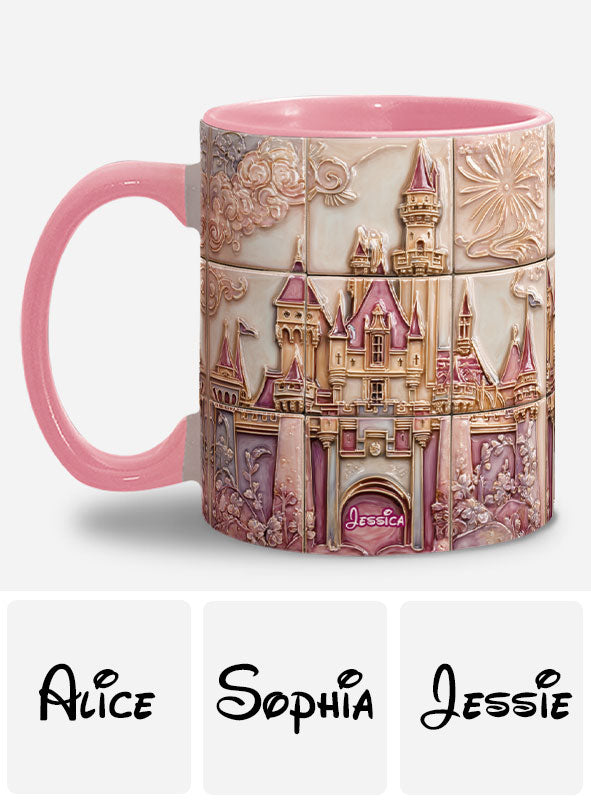 Personalized Magical Castle Accent Mug Custom Name Gift for Kids Accent Mug GradoCreations