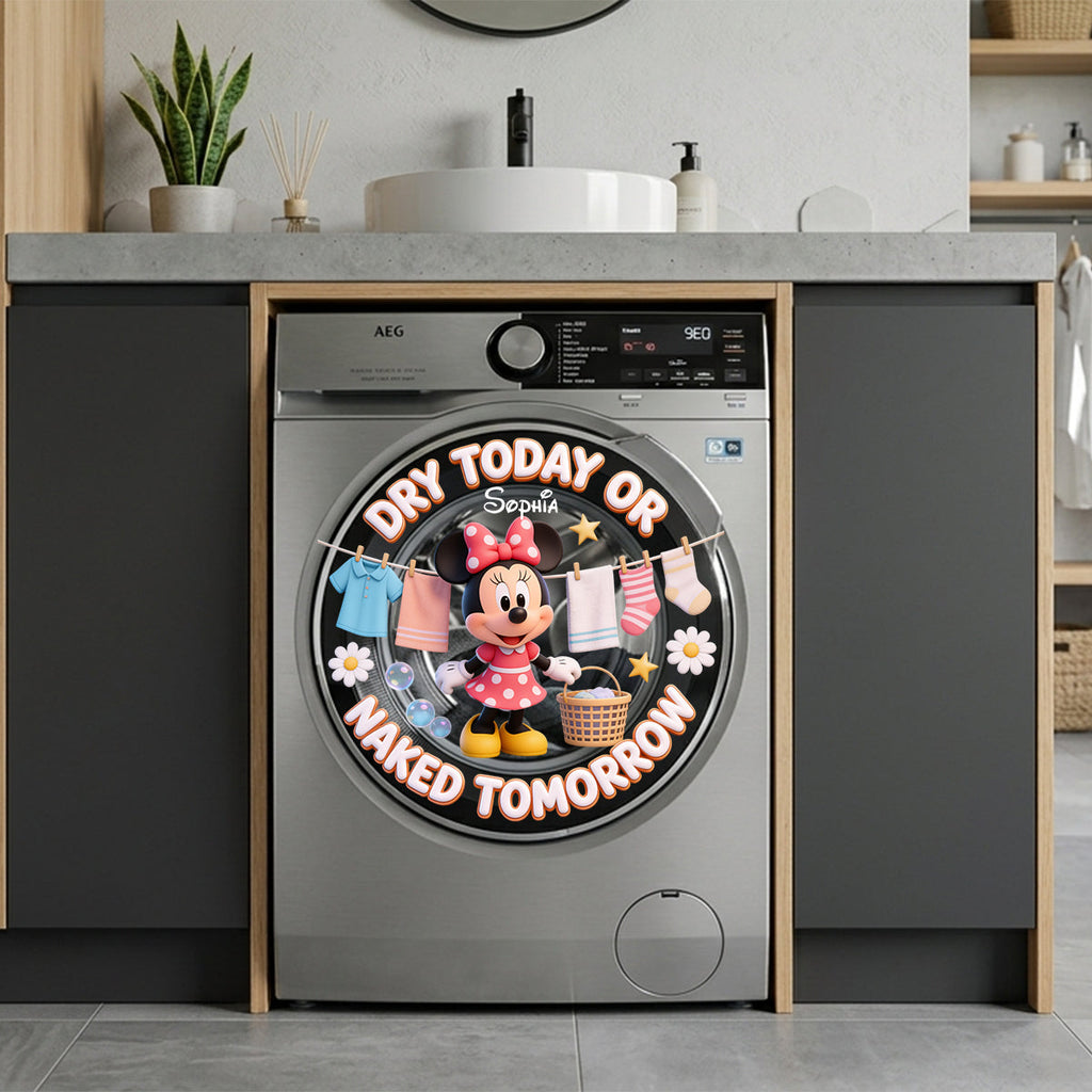 Personalized Mickey Mouse Laundry Decal Custom Name Gift Decal Die Cut GradoCreations