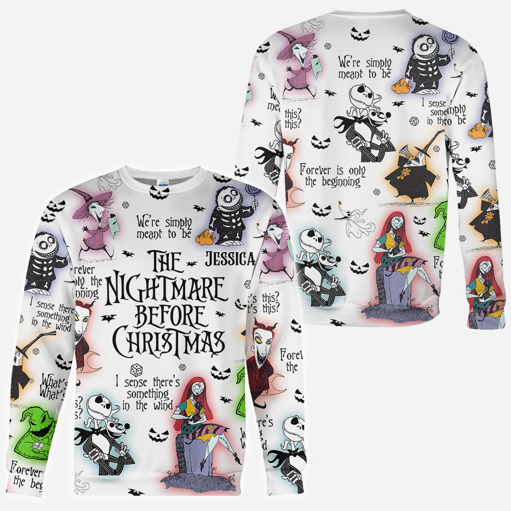 Personalized Nightmare Before Christmas All Over Shirt Gift All Over Shirt GradoCreations