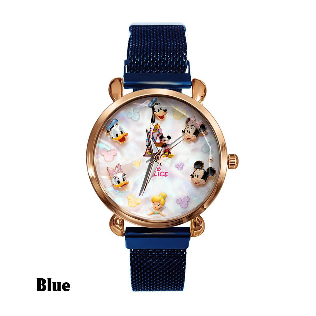 Personalized Disney Character Hand Watch for Women - Custom Name Gift Women Hand Watch GradoCreations