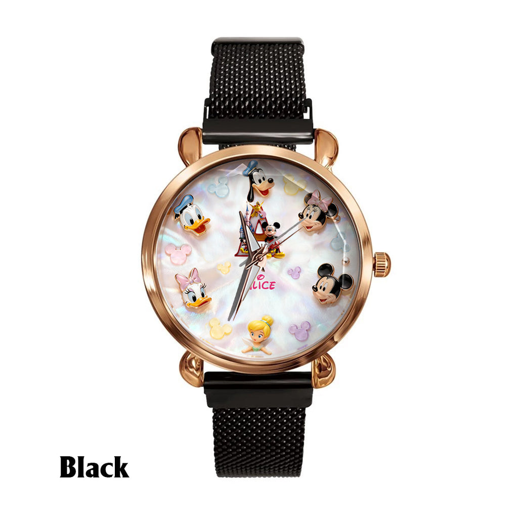 Personalized Disney Character Hand Watch for Women - Custom Name Gift Women Hand Watch GradoCreations