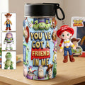 Personalized Toy Story Kid Bottle with Plush Charm Gift Idea Kid Bottle With Plush Charm GradoCreations
