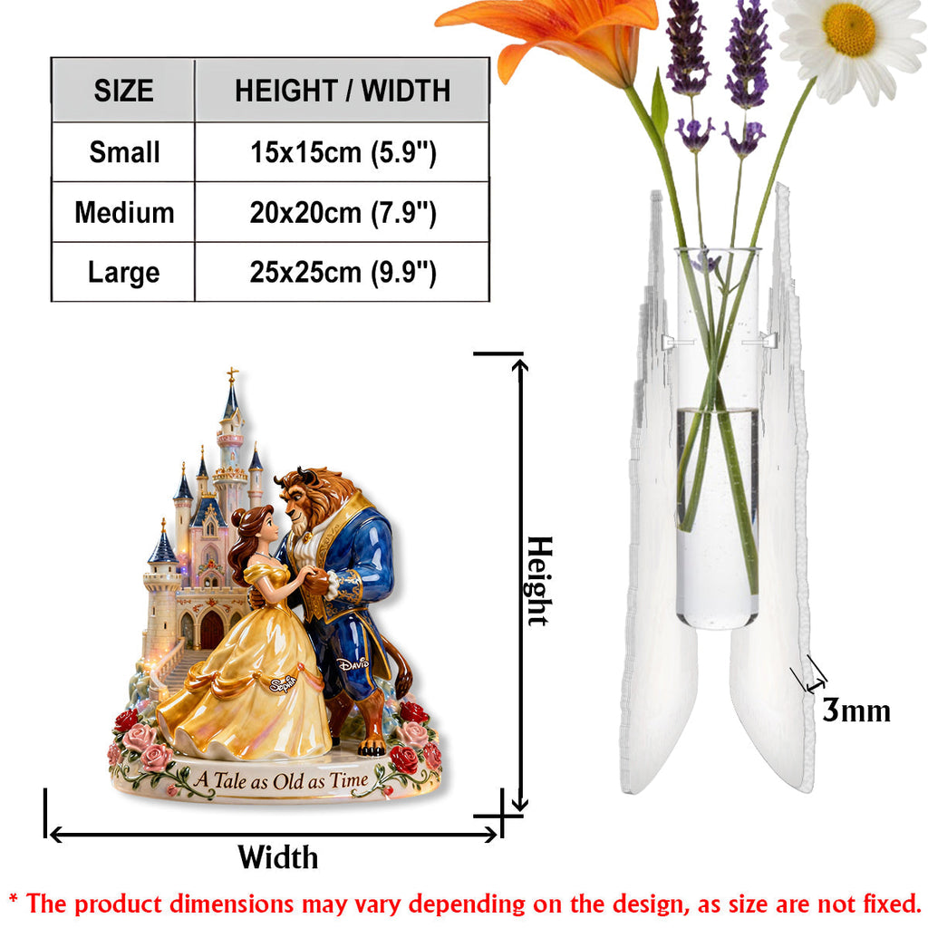 Personalized Acrylic Flower Vase Custom Shape for Home Decor Custom Shape Acrylic Flower Vase GradoCreations