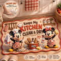 Personalized Cartoon Mouse Drying Mat for Kitchen Gifts Drying Mat GradoCreations