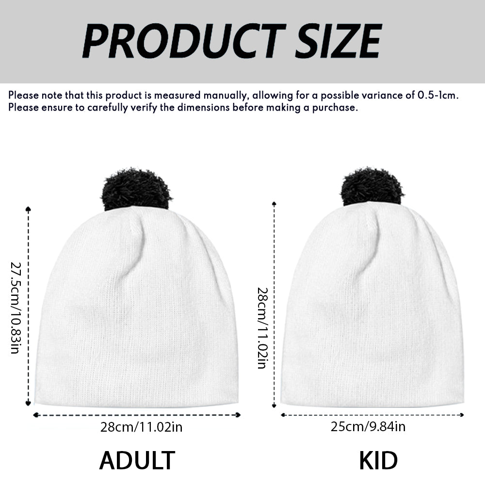 Personalized Snow Much Fun Together Beanie Hat for Kids Beanie Hat GradoCreations