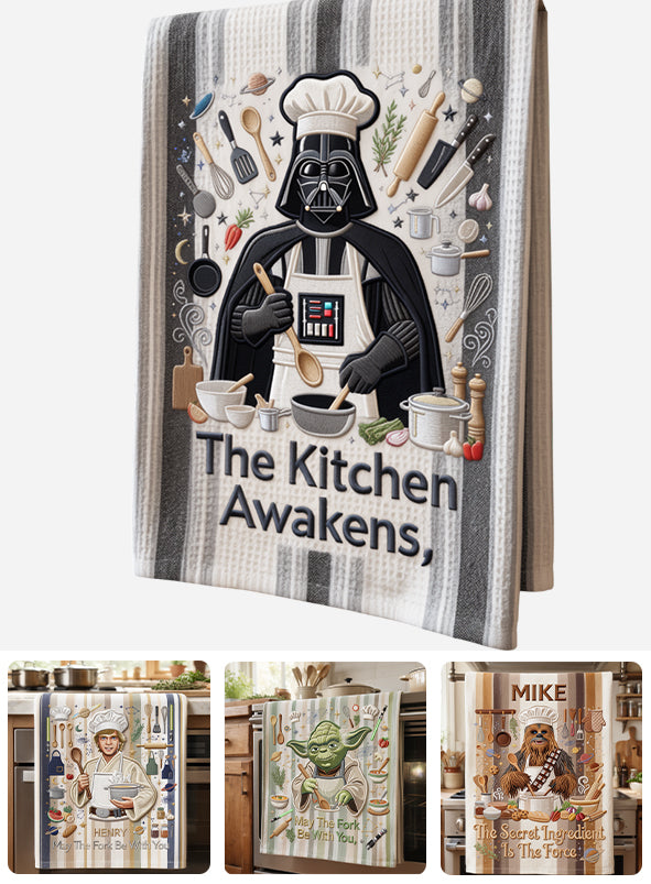 Personalized The Kitchen Awakens Towel for Home Chefs Towel GradoCreations