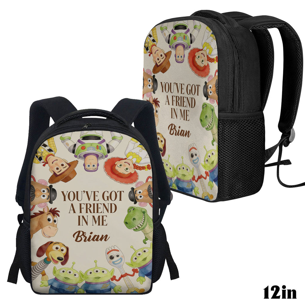 Personalized Toy Story Backpack with Acrylic Charm for Kids Backpack With Acrylic Charm GradoCreations