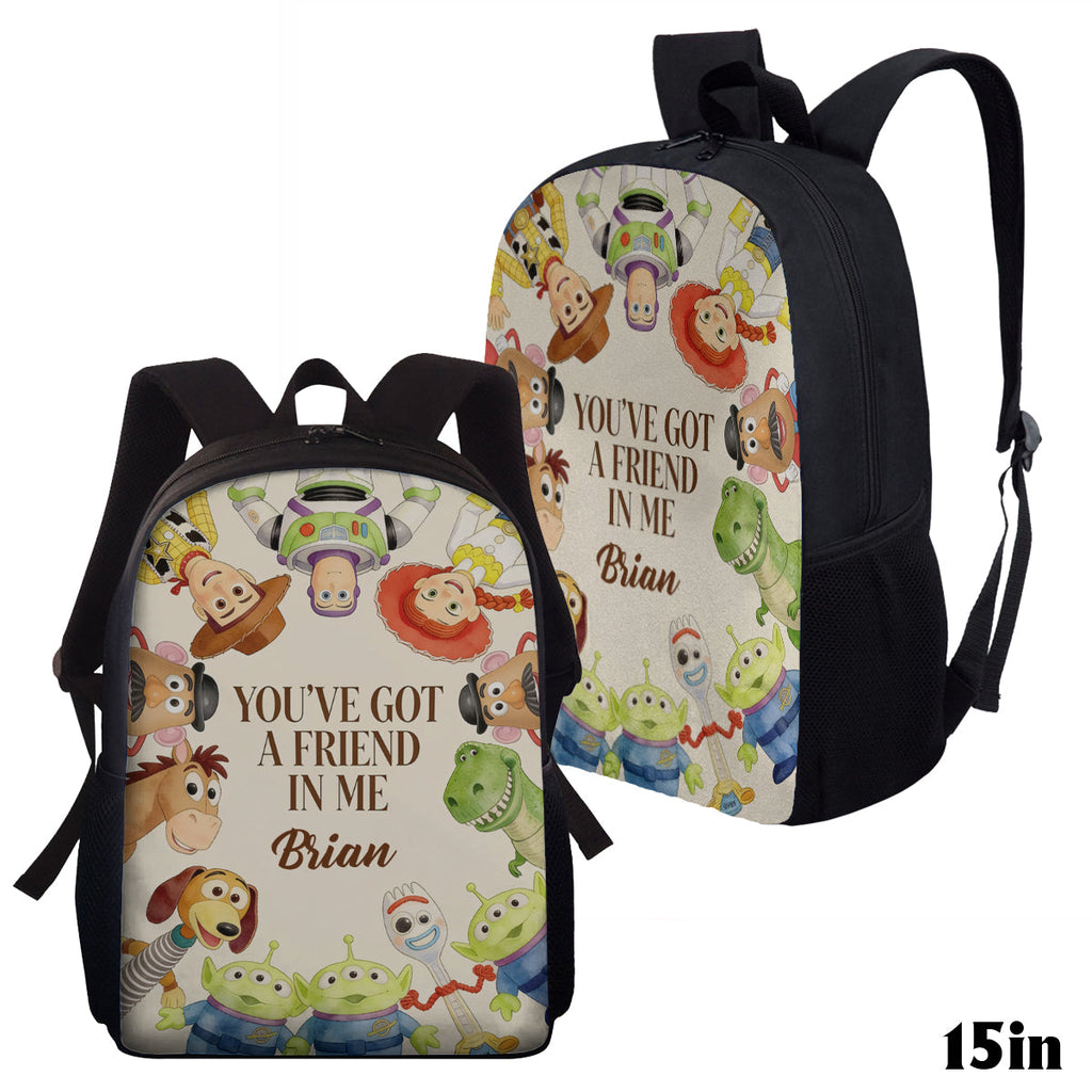 Personalized Toy Story Backpack with Acrylic Charm for Kids Backpack With Acrylic Charm GradoCreations