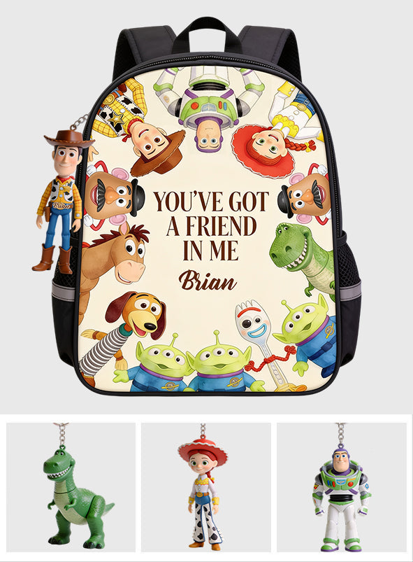 Personalized Toy Story Backpack with Acrylic Charm for Kids Backpack With Acrylic Charm GradoCreations