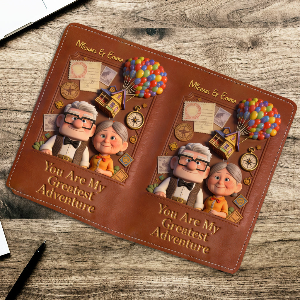 Personalized Up Movie Passport Holder & Luggage Tag Set for Couples Passport Holder & Luggage Tag Set GradoCreations