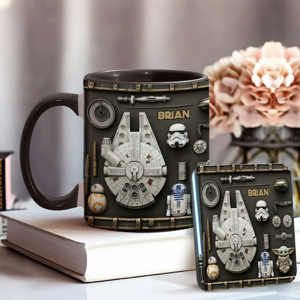 Personalized Star Wars Accent Mug Custom Name Gift Idea Accent Mug GradoCreations