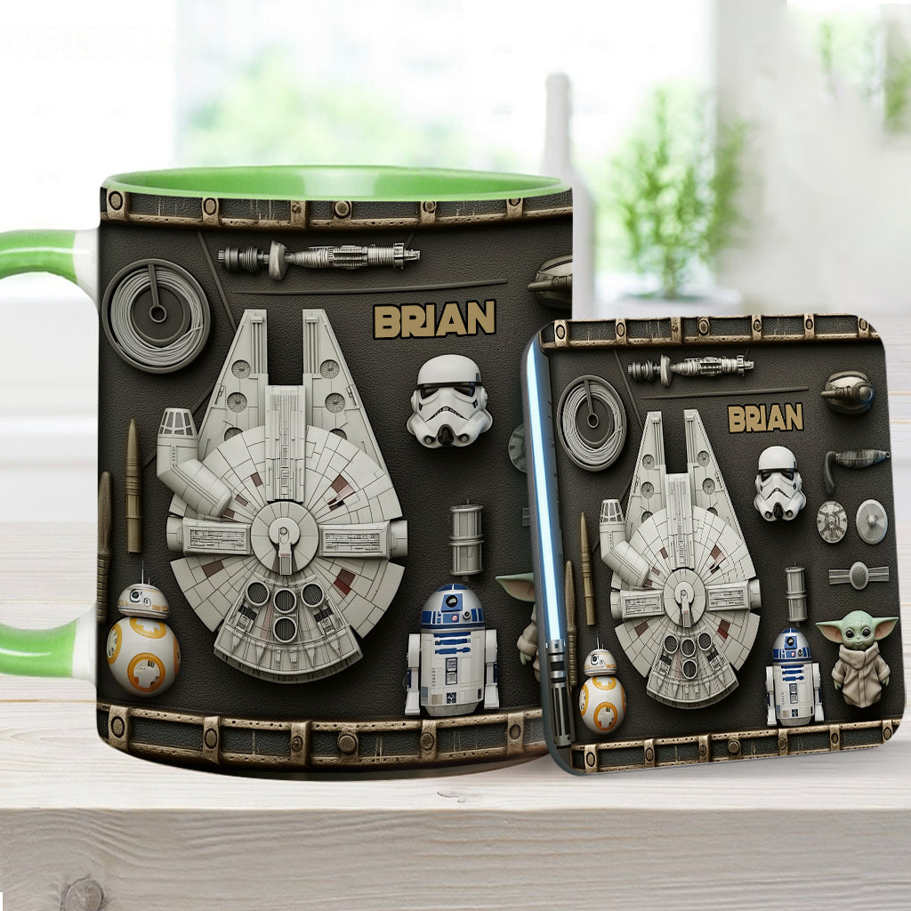 Personalized Star Wars Accent Mug Custom Name Gift Idea Accent Mug GradoCreations