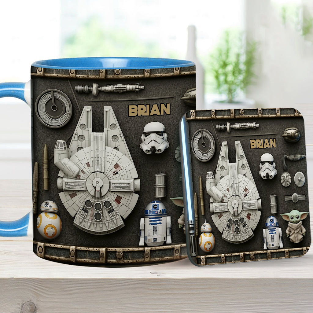 Personalized Star Wars Accent Mug Custom Name Gift Idea Accent Mug GradoCreations