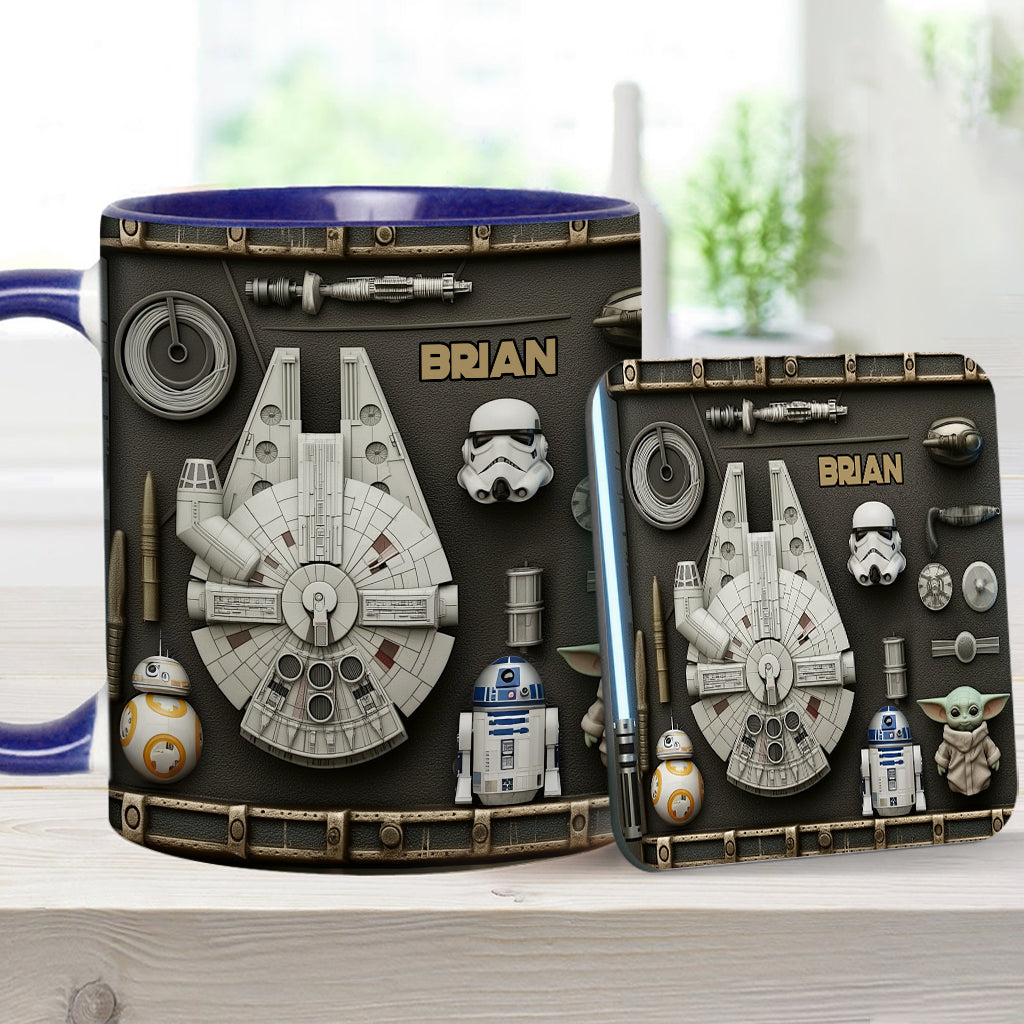 Personalized Star Wars Accent Mug Custom Name Gift Idea Accent Mug GradoCreations