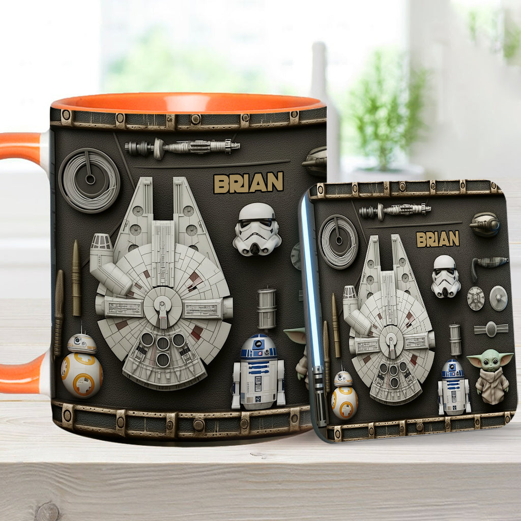 Personalized Star Wars Accent Mug Custom Name Gift Idea Accent Mug GradoCreations