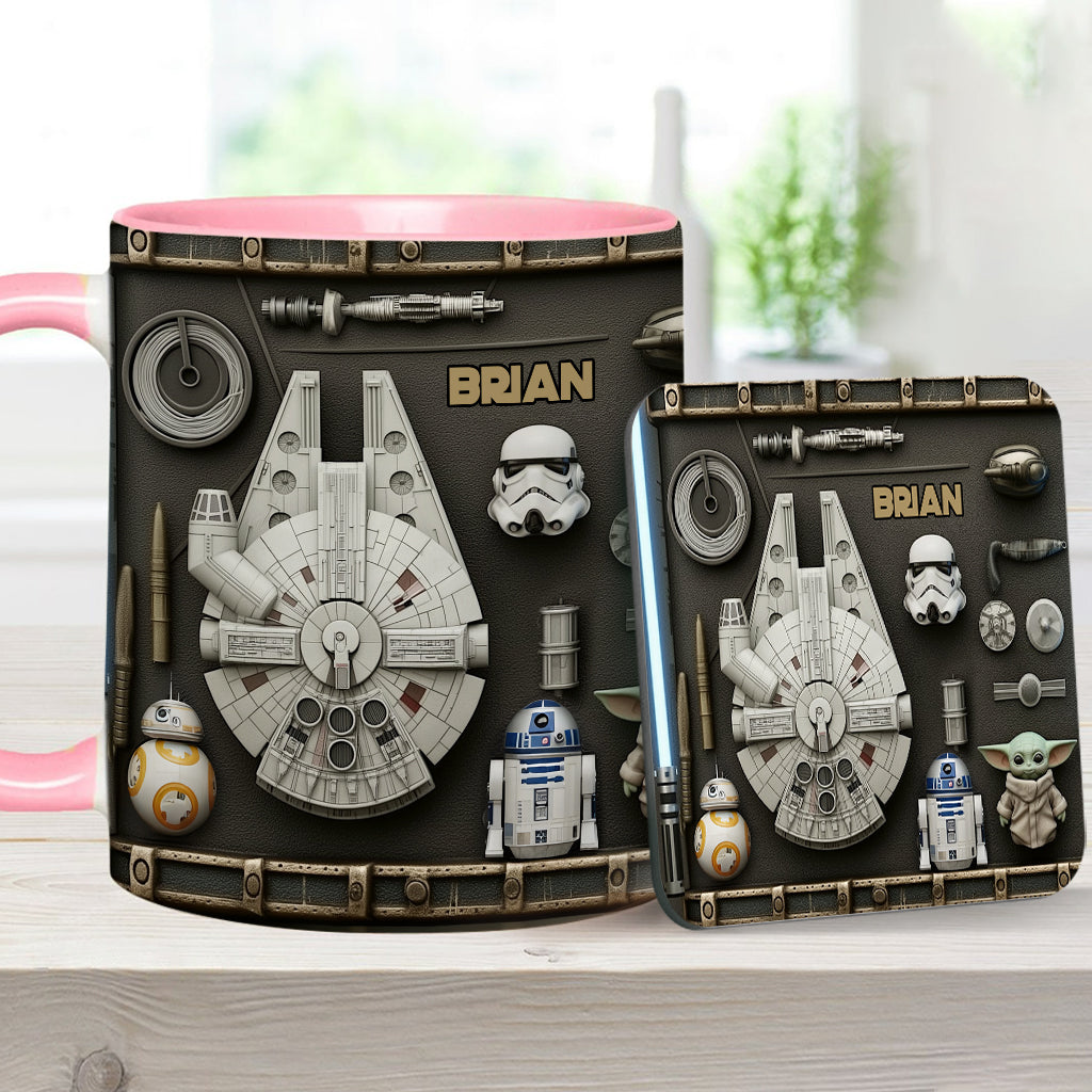 Personalized Star Wars Accent Mug Custom Name Gift Idea Accent Mug GradoCreations