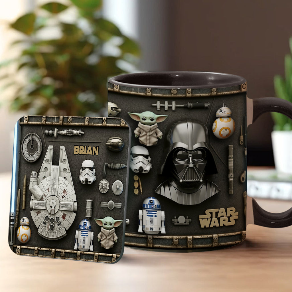 Personalized Star Wars Accent Mug Custom Name Gift Idea Accent Mug GradoCreations