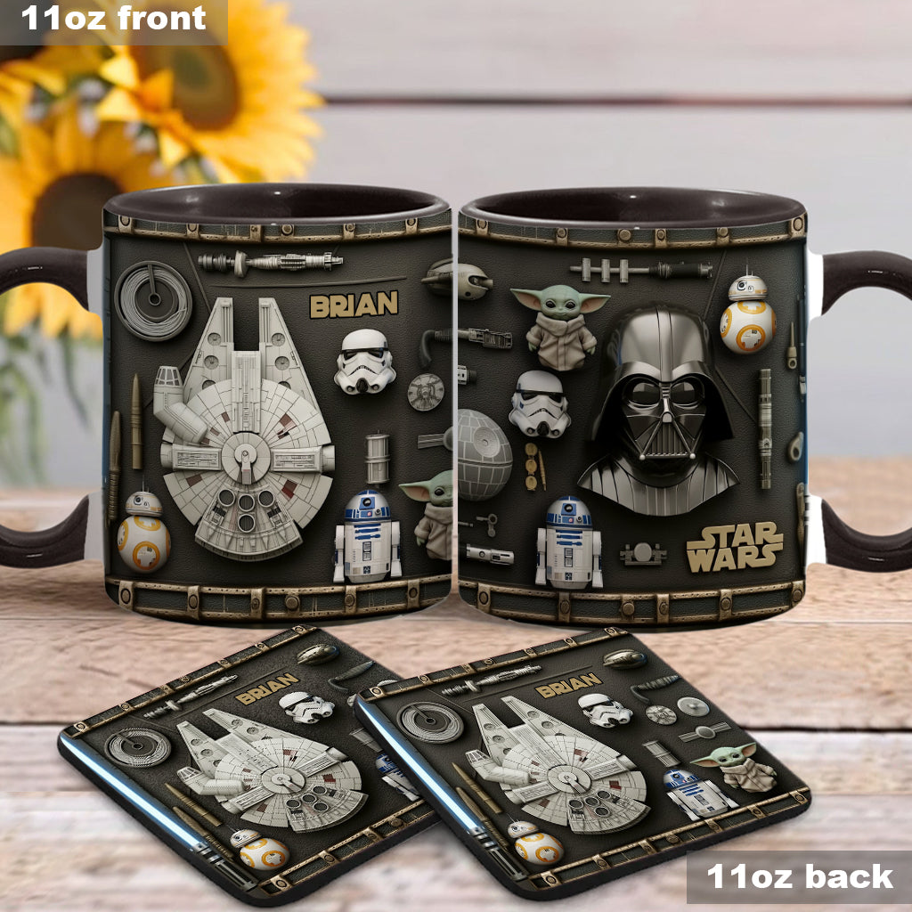Personalized Star Wars Accent Mug Custom Name Gift Idea Accent Mug GradoCreations