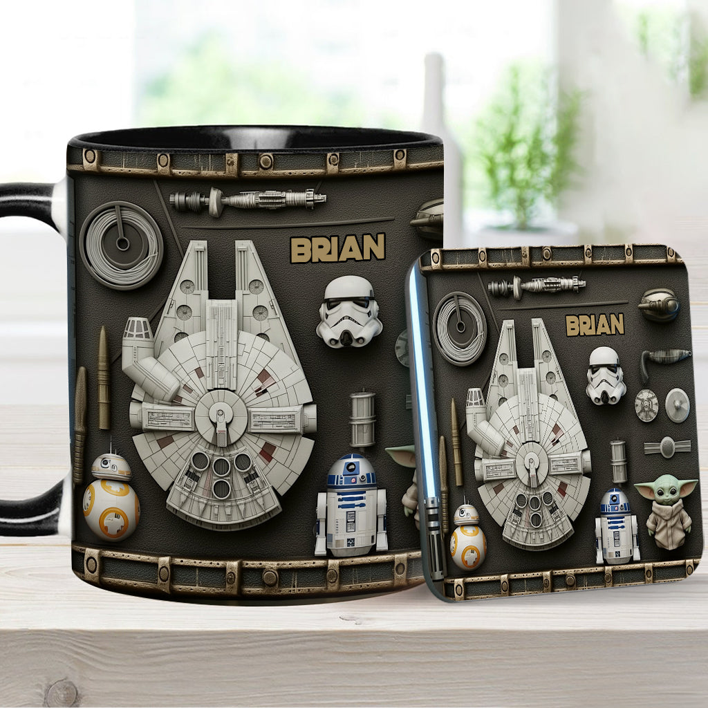 Personalized Star Wars Accent Mug Custom Name Gift Idea Accent Mug GradoCreations