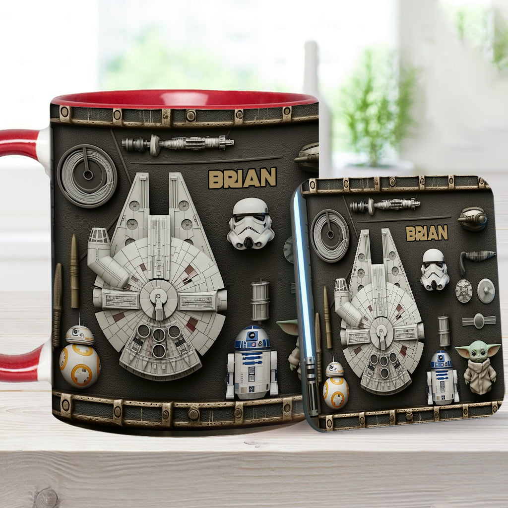 Personalized Star Wars Accent Mug Custom Name Gift Idea Accent Mug GradoCreations