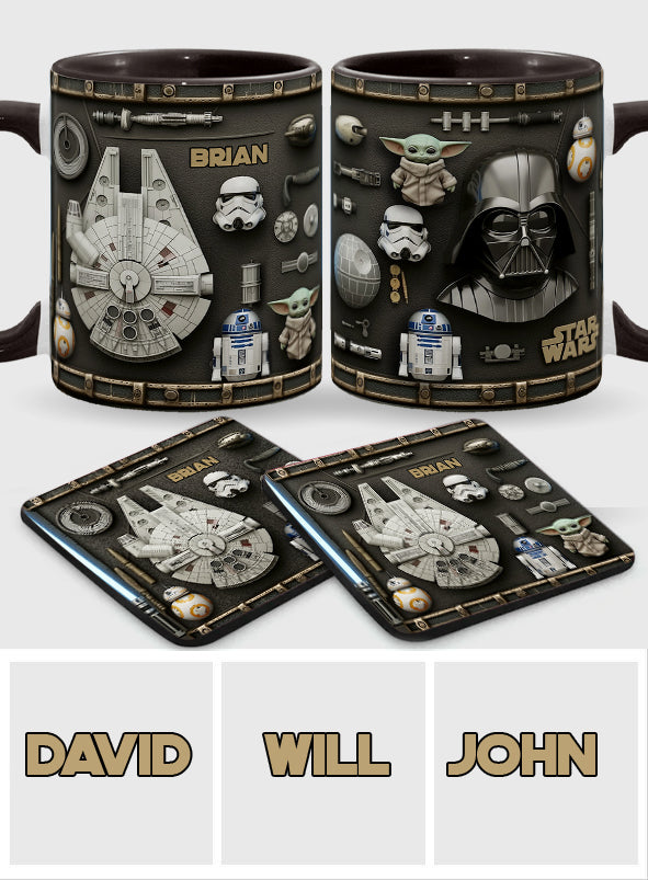 Personalized Star Wars Accent Mug Custom Name Gift Idea