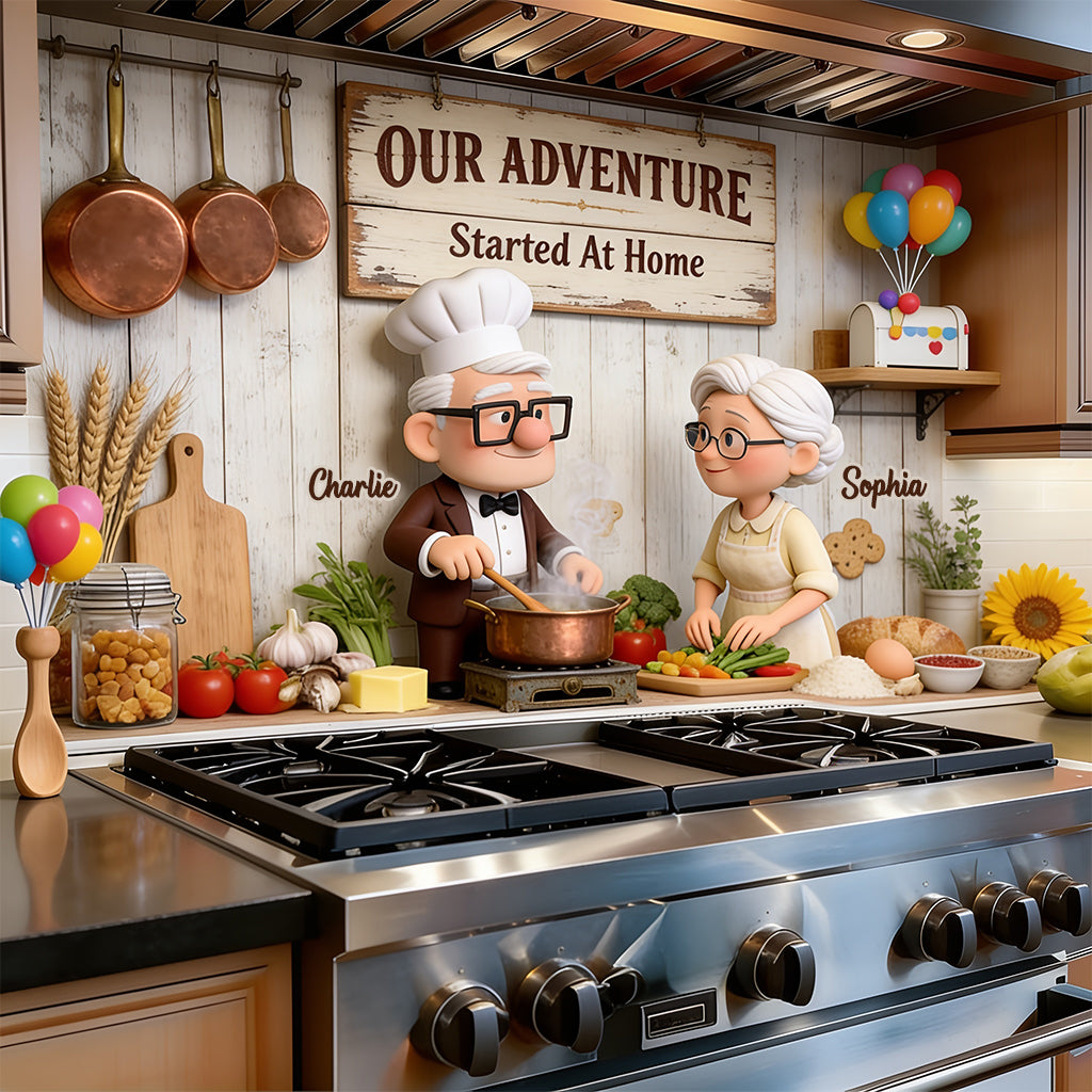 Personalized Old Couple Wall Decal Up Movie Theme Home Decor Wall Decal GradoCreations