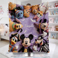 Personalized Flannel Mouse Blanket Custom Name Gift for Kids Blanket GradoCreations