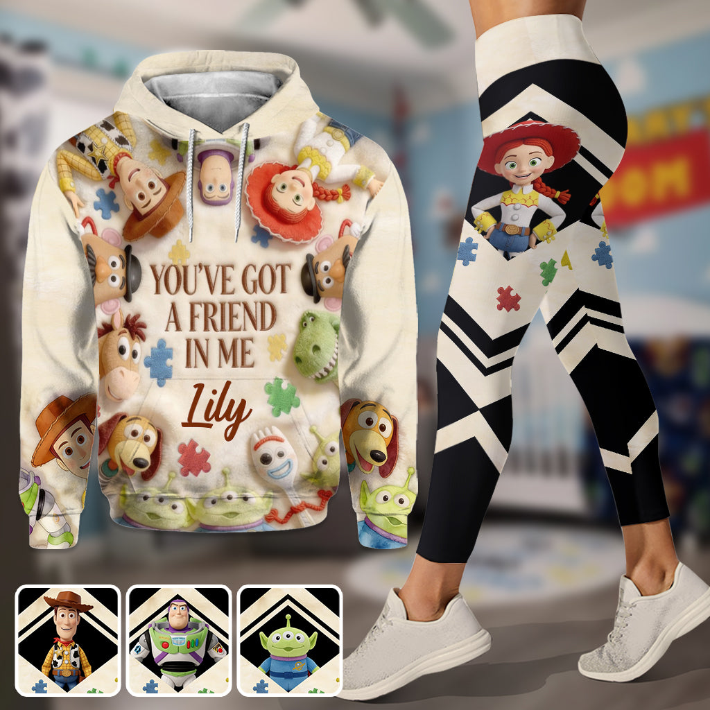 Personalized Autism Awareness Hoodie & Leggings Custom Name Gift Hoodie & Leggings GradoCreations