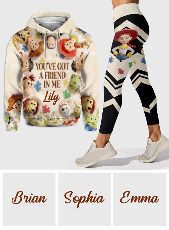 Personalized Autism Awareness Hoodie & Leggings Custom Name Gift Hoodie & Leggings GradoCreations