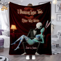 Personalized Nightmare Blanket Soft Flannel Gift for Couples Blanket GradoCreations