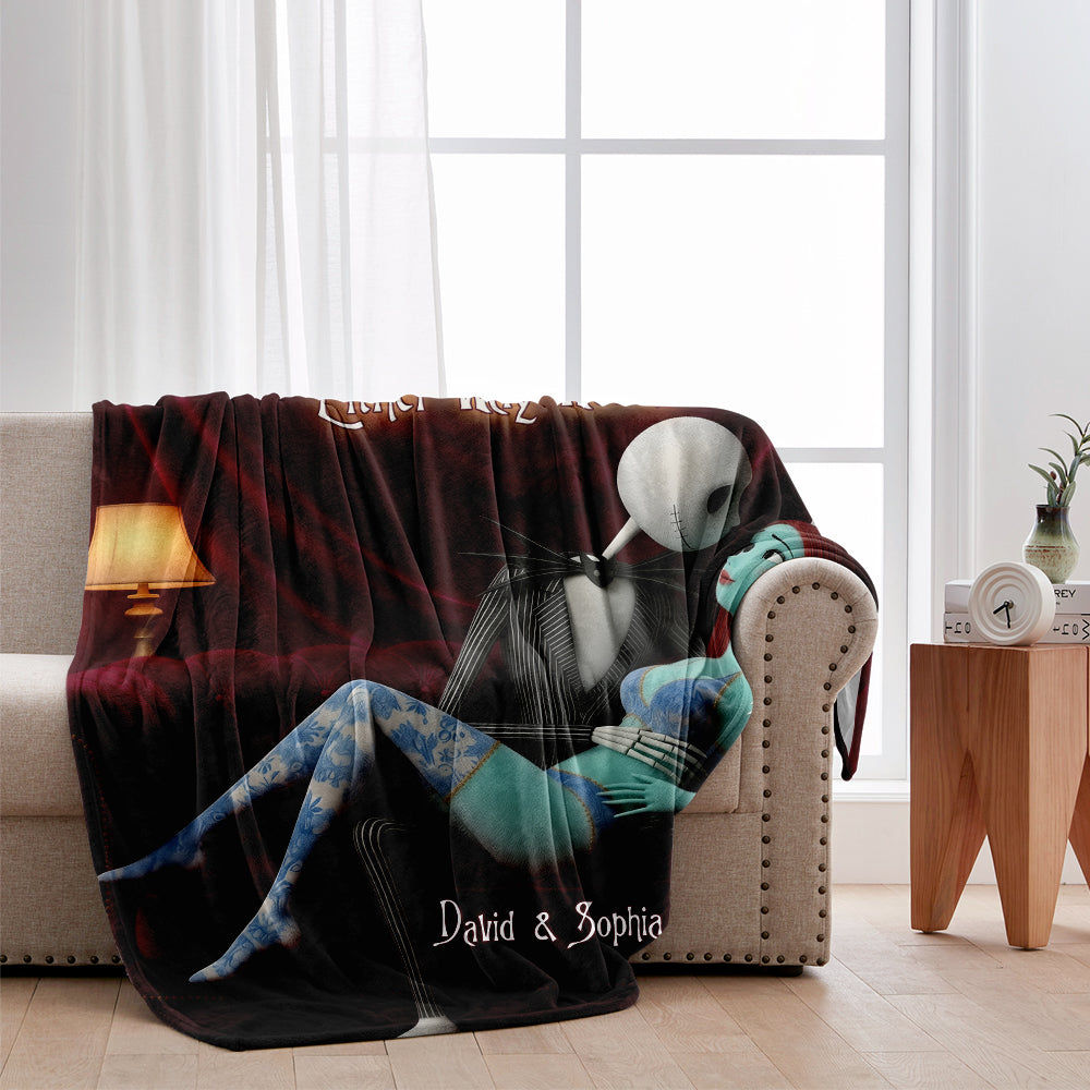 Personalized Nightmare Blanket Soft Flannel Gift for Couples Blanket GradoCreations