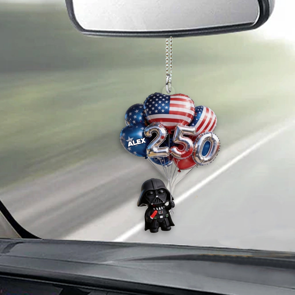 Personalized Darth Vader Car Ornament Custom Name Gift for Kids Car Ornament GradoCreations