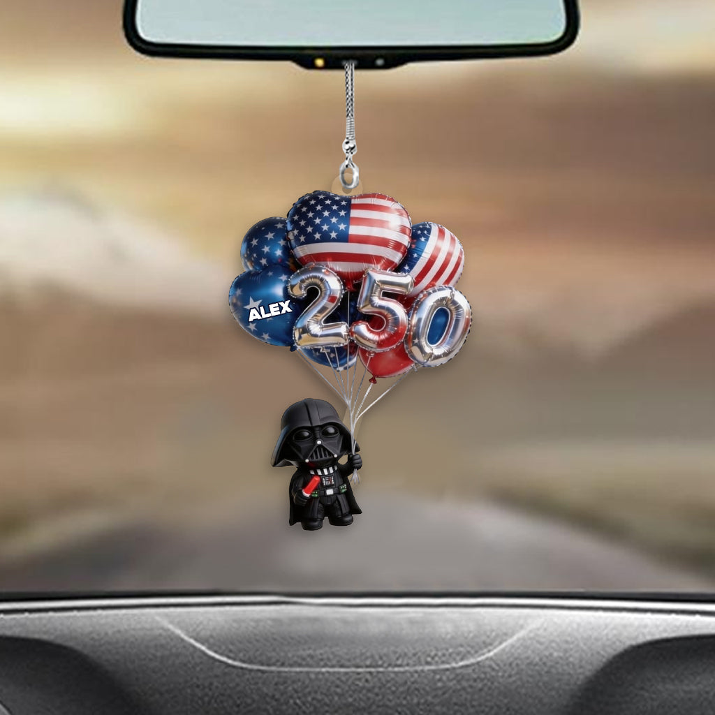 Personalized Darth Vader Car Ornament Custom Name Gift for Kids Car Ornament GradoCreations