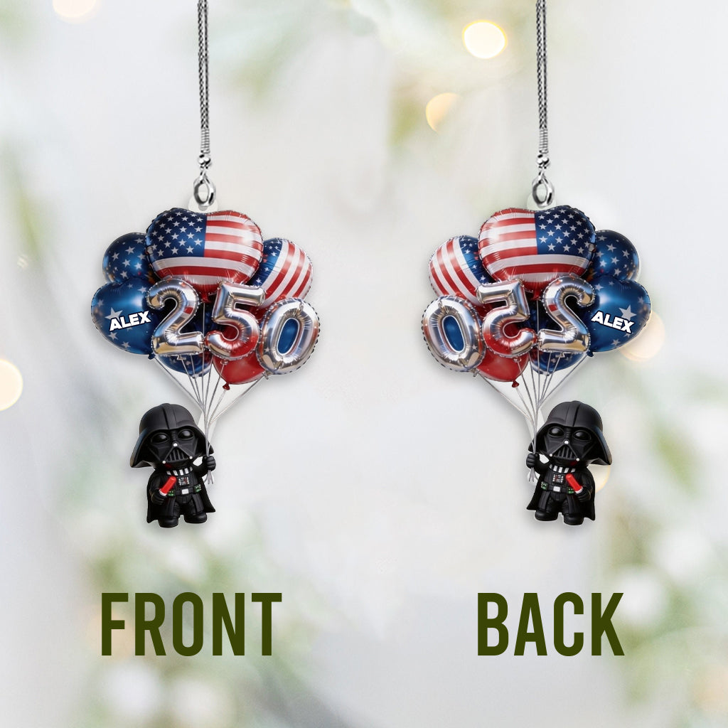 Personalized Darth Vader Car Ornament Custom Name Gift for Kids Car Ornament GradoCreations