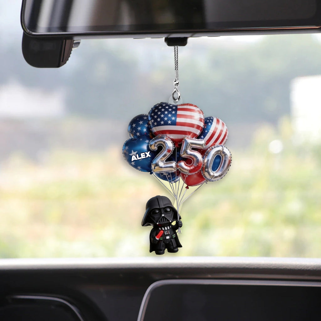 Personalized Darth Vader Car Ornament Custom Name Gift for Kids Car Ornament GradoCreations