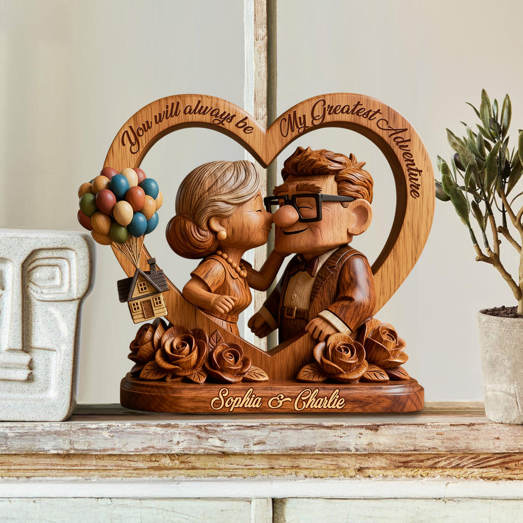 Personalized Custom Shaped Wood Plaque for Couples Gift Custom Shaped Wood Plaque GradoCreations