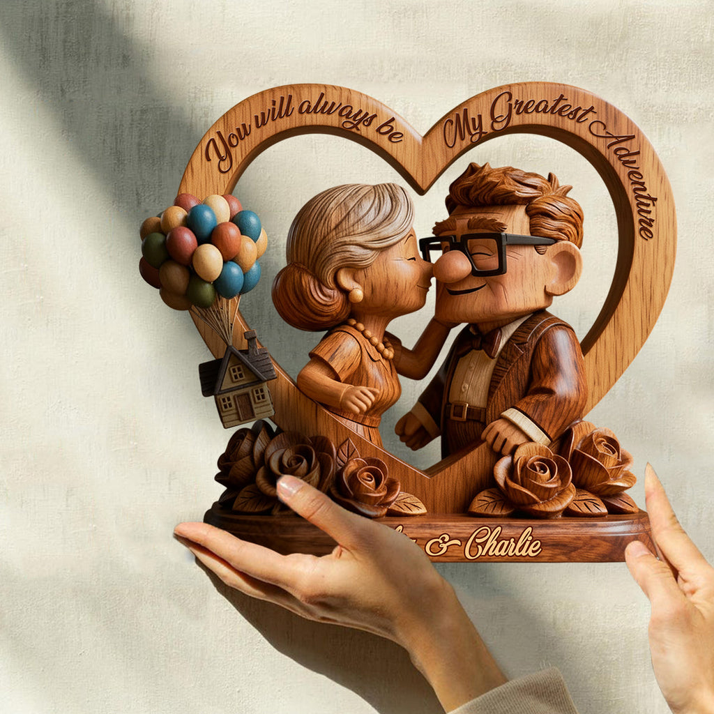 Personalized Custom Shaped Wood Plaque for Couples Gift Custom Shaped Wood Plaque GradoCreations