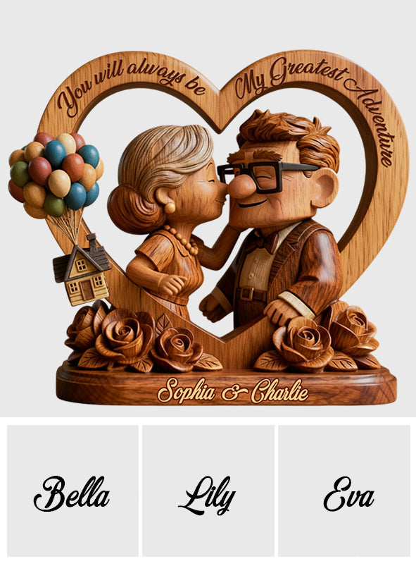 Personalized Custom Shaped Wood Plaque for Couples Gift Custom Shaped Wood Plaque GradoCreations