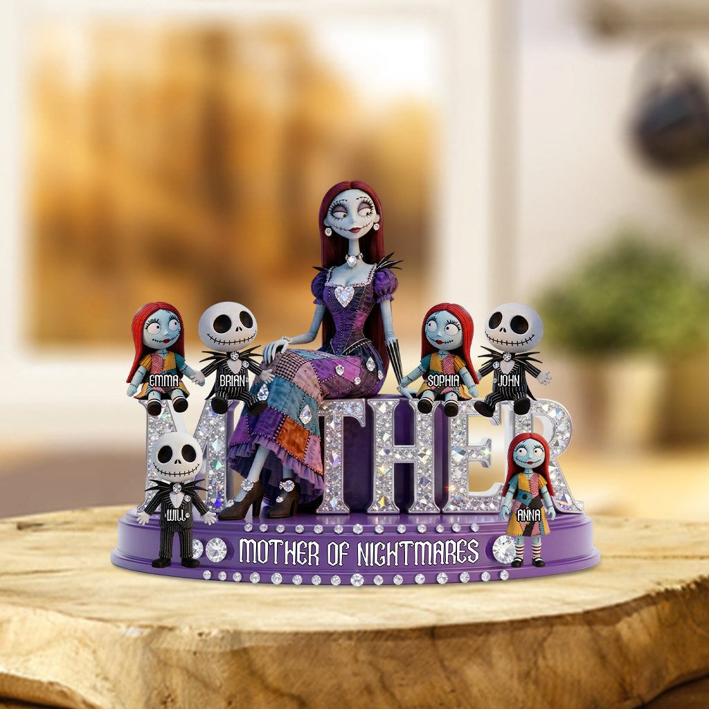 Personalized Mother Of Nightmares Acrylic Plaque Gift for Mom Custom Shaped Acrylic Plaque GradoCreations