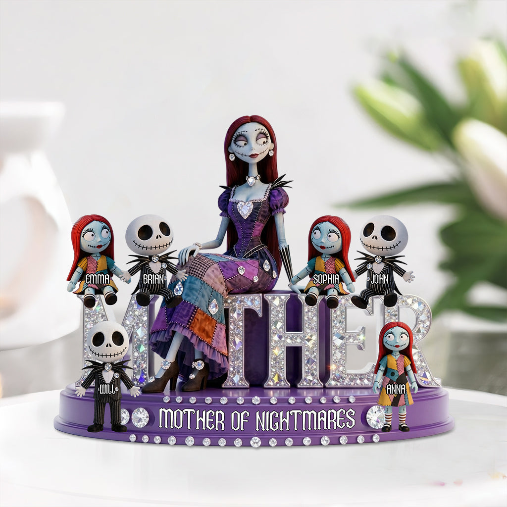 Personalized Mother Of Nightmares Acrylic Plaque Gift for Mom Custom Shaped Acrylic Plaque GradoCreations