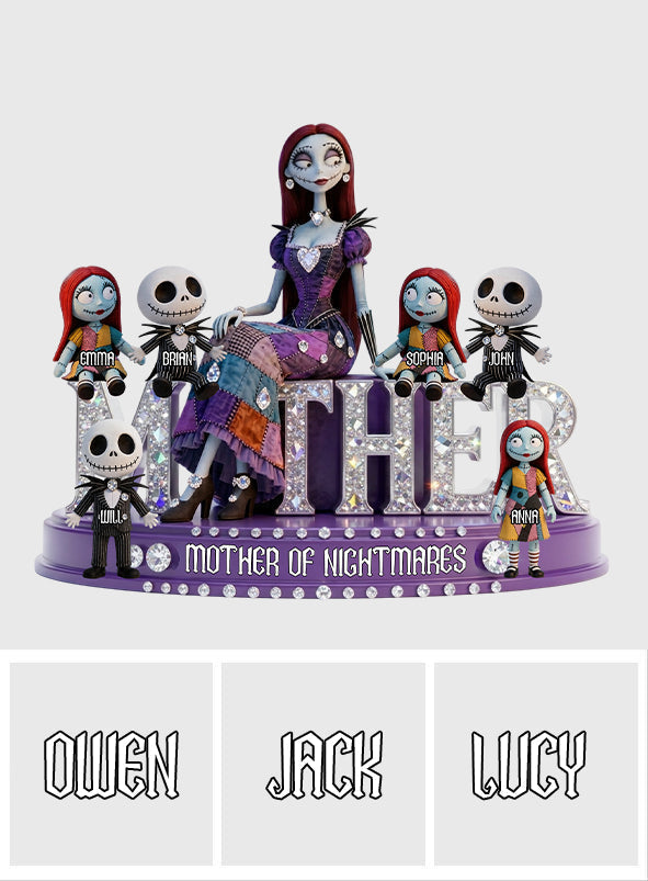 Personalized Mother Of Nightmares Acrylic Plaque Gift for Mom Custom Shaped Acrylic Plaque GradoCreations